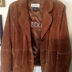 BRADLEY  BAYOU BROWN 100% ALL LEATHER JACKET
